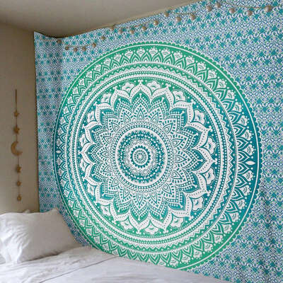 

Tapestry Wall Hanging Macrame India Mandala Wall Cloth Tapestries Psychedelic Night Sky Moon Tapestry Wall Carpet