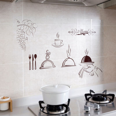 

Kitchen Stove Self-adhesive High-Temperature Resistant Waterproof Decorative Stickers Transparent Anti-oil Sticker