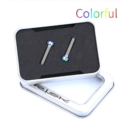 

2x Bicycle M6x235 Titanium Alloy Bolts Bike Oil Disc Hollow Fixing Screw Clamp