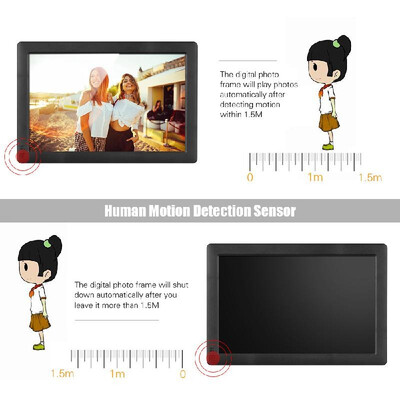

Andoer 101 Inch Ultra-thin IPS LCD Digital Photo Frame Desktop Album 1280 800 Supports PhotoMusic Video Clock6 Modes Cale