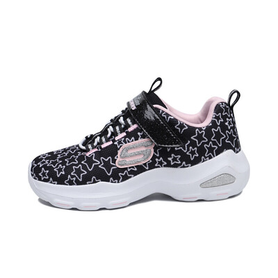 

Skechers Velcro breathable casual comfort non-slip childrens sports panda shoes 80666L black light pink 36