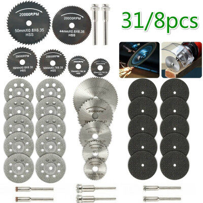 

Premium 31pcs8pcs Circular Saw Blades - Rotary Tool Cutting Disc Kit Accessories Metal Drill