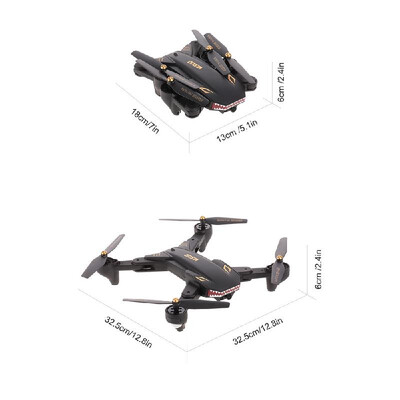 

VISUO XS809S RC Drone with Camera 720P Wifi FPV Drone with Handbag 3 Battery Altitude Hold RC Quadcopter