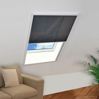 

Plisse Insect Screen for Windows Aluminum 315"x394"