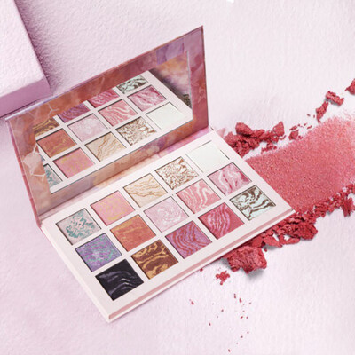 

15 Colors Marble Eyeshadow Palette Glitter Non Smudge Long Lasting Cosmetic