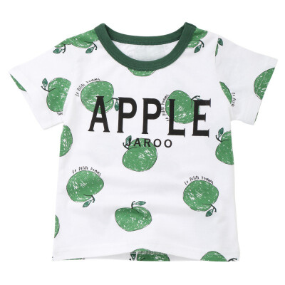 

Children Boys Girls Summer Cotton Fruit Pattern T-shirt Tops Blouse Short Sleeve Casual Tee Shirts