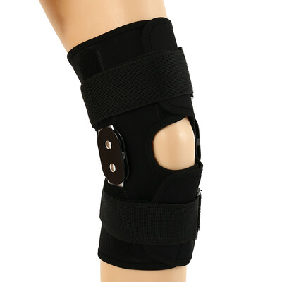 

Professional Sports Safety Knee Support Brace Stabilizer with Adjustable Hinged Knee Support Pad Guard Breathable Knee Protector