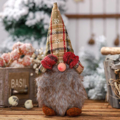 

Siaonvr Handmade Santa Cloth Doll Birthday Present For Home Christmas Holiday Decoration