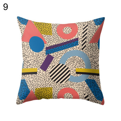 

Geometric Dots Pattern Pillow Cover Cushion Case Home Car Sofa Bed Hotel Decor