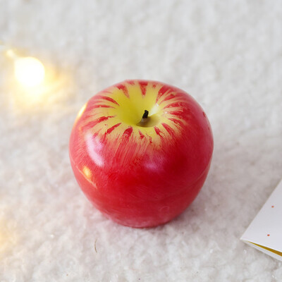 

〖Follure〗Christmas Creative Gift Artificial Apple Shape Candles Wedding Party Decoartion