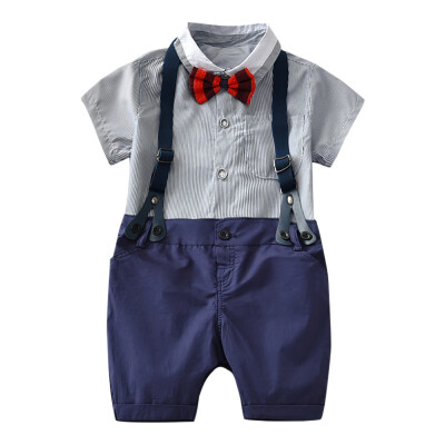 

Baby Boy Clothing Sets Infants Newborn Boys Clothes Shorts Sleeve Tops Overalls 2PCS Outfits Summer Fashion Bebes Clothing