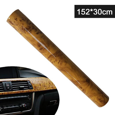 

Car Gear Panel Inner-frame Stickers Glossy Wood Grain Texture Car Interior Vinyl Wrap Sticker Decal