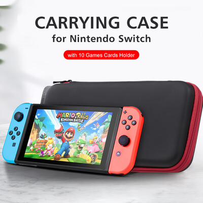 

Carrying Case for Nintendo Switch with 10 Games Cards Holder Hard Shell Travel Carry Case Handbag for Nintendo Switch Console Joy