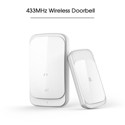 

Wireless Doorbell 58 Melodies 4 Levels Volume Adjustment 900 feet Operation Range Outdoor Waterproof Door Bell No Batteries Requi