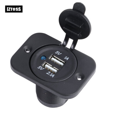 

12V Car Universal Waterproof Dual 2 USB Car Cigarettes Lighter Socket Splitter Charger Power Adapter Outlet 36cmx5cm