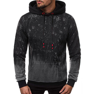 

Toponeto Fashion Mens Autumn Winter Print Sportswear Warm Pullover Long Sleeve Blouse