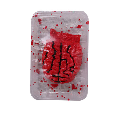 

〖Follure〗Halloween Fake Heart Brain Organ Haunted House Blood Horror Props Trick