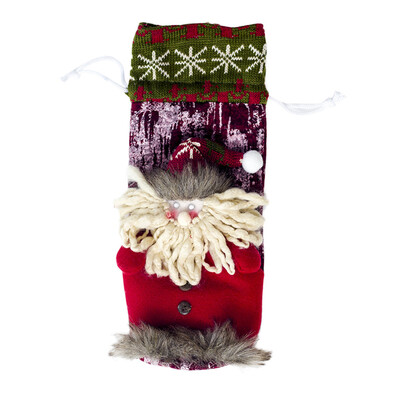 

Toponeto Wine Bottle Cover Bags Decor Home Party Xmas Elk Claus Clothes Christmas