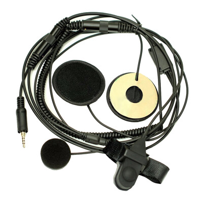

Full Face Motorcycle Bike Helmet Earpiece Headset Mic Microphone Replacement for Yaesu Vertex Radio VX-6R 7R