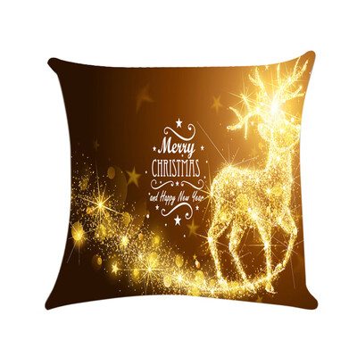 

〖Follure〗Happy Christmas Pillow Cases Sofa Cushion Cover Home Decor Pillow Case