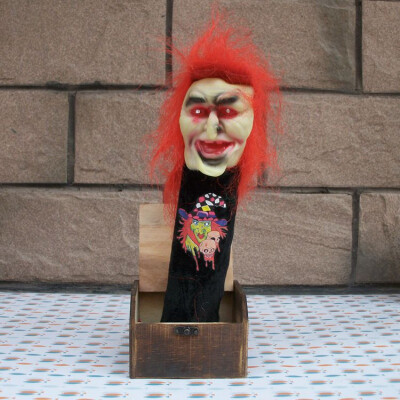 

Halloween Props April Fools Day Whole Person Gift Toy Bizarre Funny Scary Spoof Wooden Box Horror Toy Action Figures For Adults