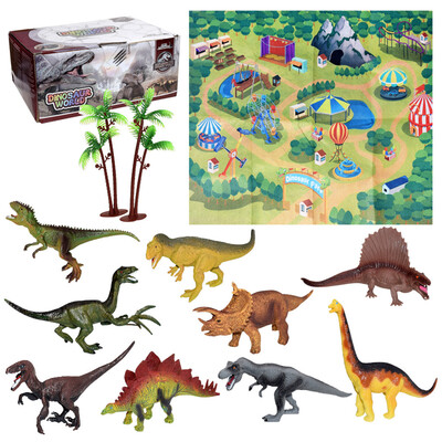 

YIWULAActivity Play Mat Trees Educational Realistic Dinosaur World Christmas Gift Toy