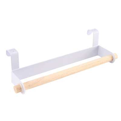 

Durable Double Hangers Wall Hand Towel Bar Cloth Rack for Bathroom Kitchen