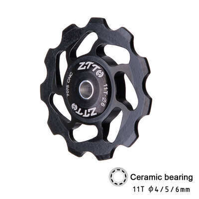 

11T MTB Bikes Rear Derailleur Guide Wheel Roller Pulley Ceramic Bearing Parts