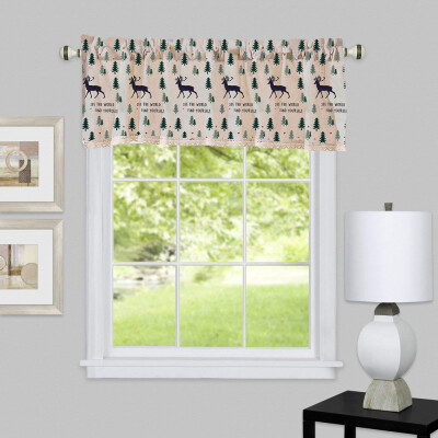 

Gobestart Valance Curtains Extra Wide&Short Window Treatment Kitchen Living Bathroom