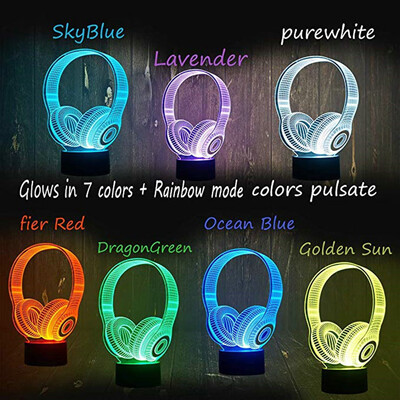 

〖Follure〗LED 3D Illuminated Lamp Optical Illusion Desk Night Light With 7 Color Changing
