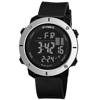 

SYNOKE Male Sport Watch Electronic LED Digital Wrist Watches Stopwatch Alarm Luminous Water Resistant For Men Clock