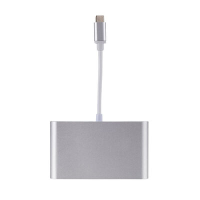 

4-in-1 Type-c to HD Network Card RJ45 Converter for IOS Mac OTG Charging HUB USB-C Splitter