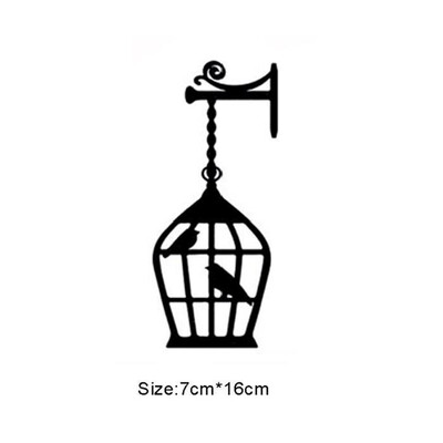 

Cartoon Birdcage Light Switch Stickers Removable Wall Switch Stickers for Home Decoration 716 cm