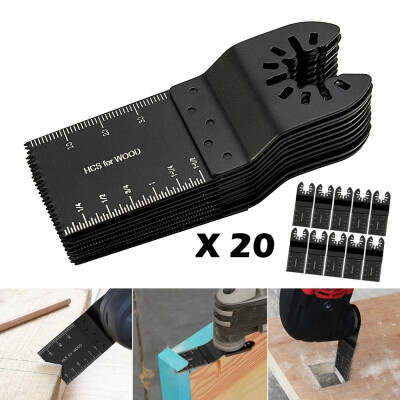 

2010pcs 34mm Carbon Steel Coarse Cutter Saw Blades Bi-metal Straight Wood Mix Oscillating Multitool Power Tool