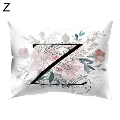 

Vintage Flower Letter Throw Pillow Protector Case Cushion Cover Bedding Articles