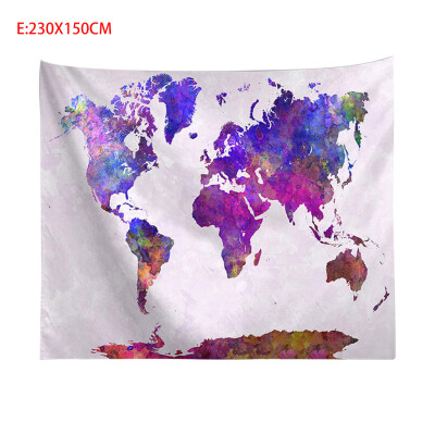 

Gobestart Vintage World Map Wall Tapestries Hanging Hippie Tapestry Bedspread Yoga Mat New