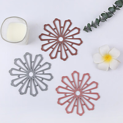 

NeillieN Flower pattern thick cup mat creative heat insulation mat kitchen hot mat pot mat household anti-skid matcoaster