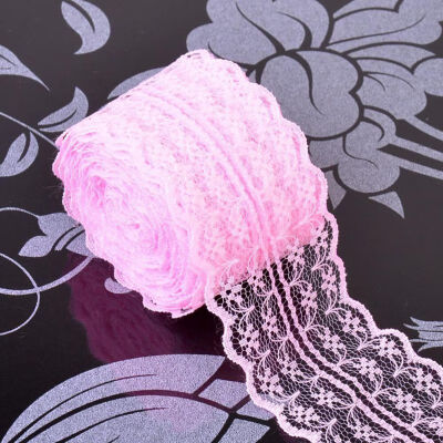 

Holiday Decorative Lace Ribbons DIY Cloth Sewing Lace Non-elastic Ribbons Holiday Lace Ribbons Decorative Accessories