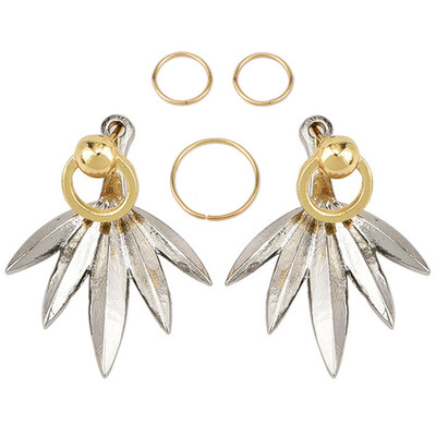 

Punk Style Silver Color Arrow Stud Earrings For Women Girl Alloy Geometric Round Studs Earring Ear Cuff Brincos Jewelry