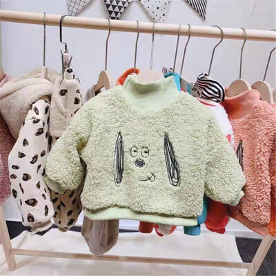 

New Autumn Baby Boys Girls Clothes Cotton Cartoon Dog Print Sweatshirt Children Kids Sportswear Winter Warm Infant Clothes