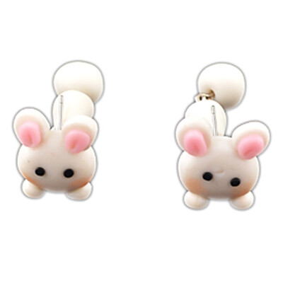 

Fashion Earring Animals Soft Pottery Earrings Rabbit Animal Earrings Fashion Accessories