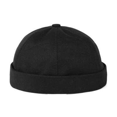 

Unisex Women Men Casual Docker Sailor Biker Cap Adjustable Brimless Skull Beanie Hat