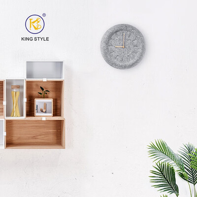 

Nordic felt wall clock creative simple environmentally friendly living room study