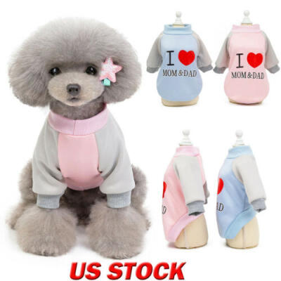 

Pet Casual Warm Sweatshirt Pullover Jumpsuit Dog Small Puppy Coat Jacket Hooded