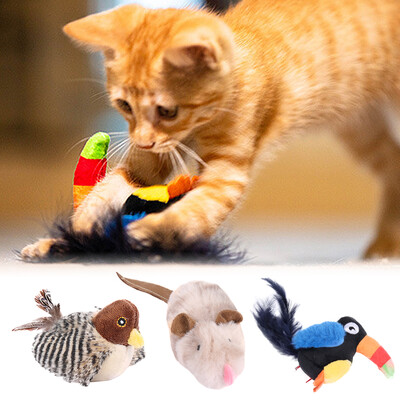 

Pet Bird Interactive Cat Toy Plush Toys for Dogs&Cats