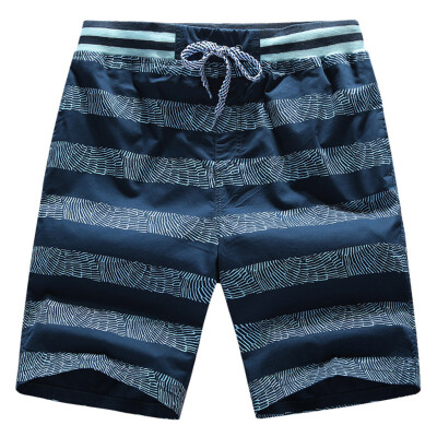 

Tailored Mens Summer Fashion Printing Casual Loose Belt Drawstring Beach Shorts Pants