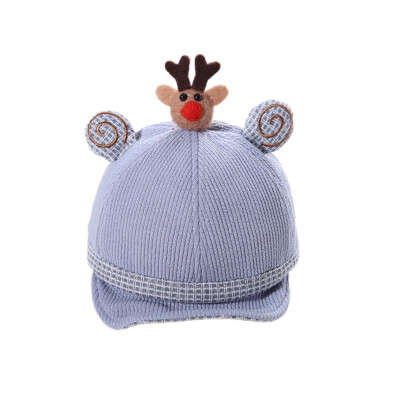 

8-18M Newborn Baby Cap With Cute Bear Top Newborn Kids Baby Winter Boy Girl Hat Baby Boy Accessories Newborn Baseball Hat