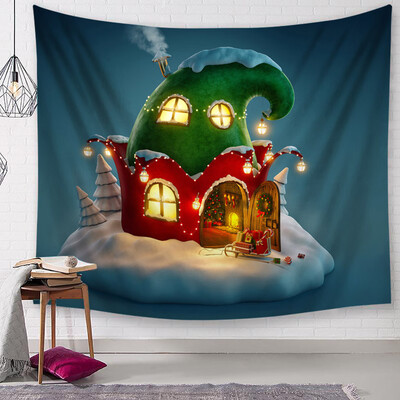 

Toponeto Christmas Tapestry Santa Print Wall Hanging Tapestry Art Home Decor