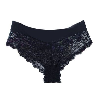 

Sexy Lace Transparent Thong Panties Low Waist Cotton Briefs Underwear Women Breathable G-String