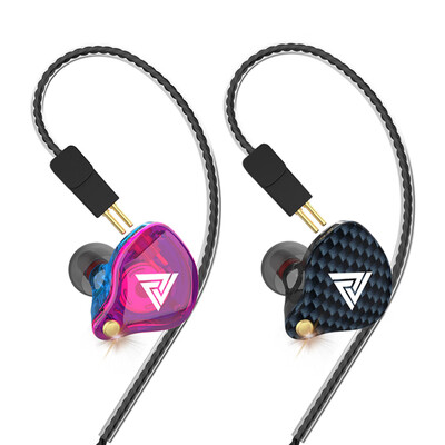 

QKZ VK4 35mm Wired Headphones In-ear Sports Headset Moving Coil Music Earphones In-line Control with Mic Detachable Replaced Cabl